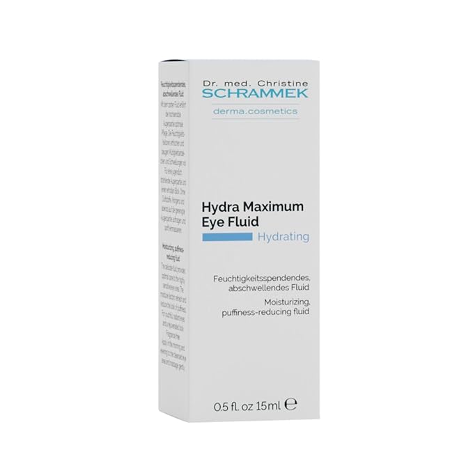 Hydra Maximum Eye Fluid (0.5 fl oz) - Reduces Fine Lines, Wrinkles & Dark Circles – Under Eye Treatment - Hyaluronic Acid - Eye Care - Dr. Schrammek