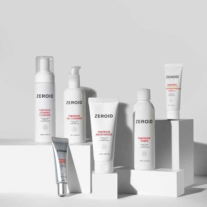 ZEROID | Pimprove Facial Toner | Skin Barrier with Hyaluronic Acid & Ceramide | pH Balanced Face Toner for Oily & Sensitive Skin | Korean Skincare | Facial Deep Hydrating | 6.76 fl oz (200ml)