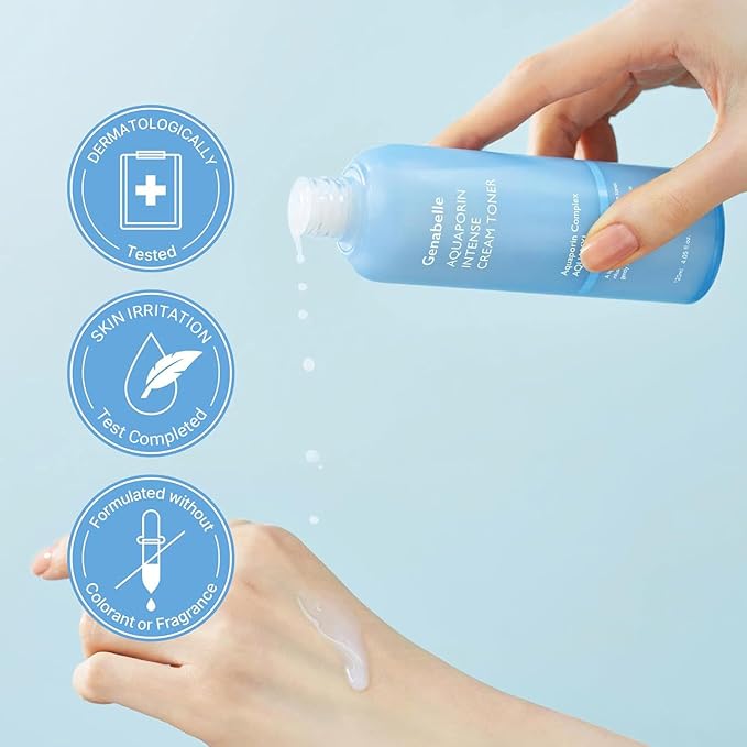 Aquaporin Intense Cream Toner | Milky Glow Essence with Ceramide, Panthenol, AQUAXYL for Soothing Moisture, Non-Sticky Formula - Dermatologist Tested - 4.05 fl.oz