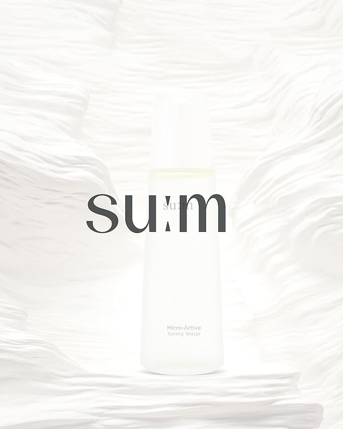 SU:M Micro-Active Toning Water (5.07 fl oz) - Dual-Phase Gentle Exfoliating Toner with Low-Irritation, Improved Skin Texture & Boost Vitality, Korean Skin Care. PHA, Biopeptide.