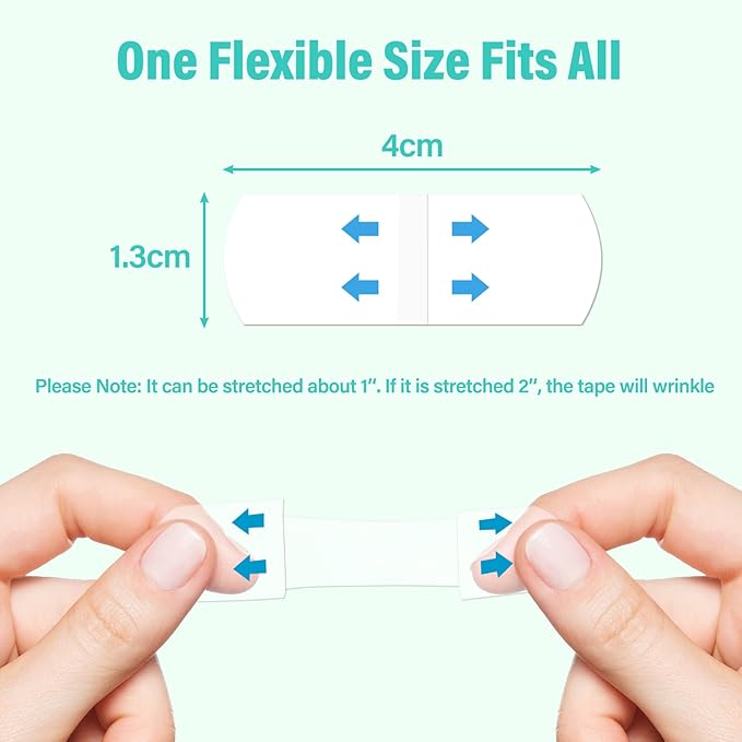 Face Lift Tape Invisible, Facelift Tape for Face, Neck Strips Lift Turkey Neck, Skin Lifting Tapes V Edge Patches for Wrinkle, Jowl, Eye, Double Chin, Loose Sagging Skin (1 Count (Pack of 280))