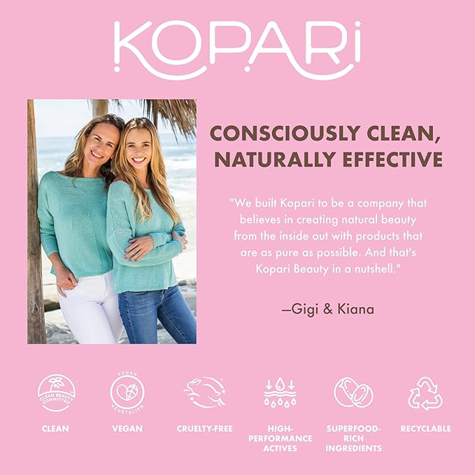 Kopari Star Bright Vitamin C Discoloration Correcting Serum with Kakadu Plum & Niacinamide, Brighter Complexion, Soothe & Diminish Dull Skin, 1.7oz