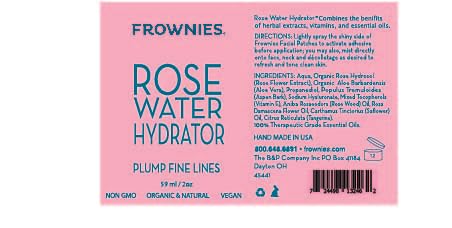 Frownies Forehead and Between The Eyes Wrinkle Patches & Rose Water Hydrator Combo - Overnight Facial Wrinkle Patches and Rose Water Spray for Face - for All Ages and Skin Types, 2oz, 144 Patches