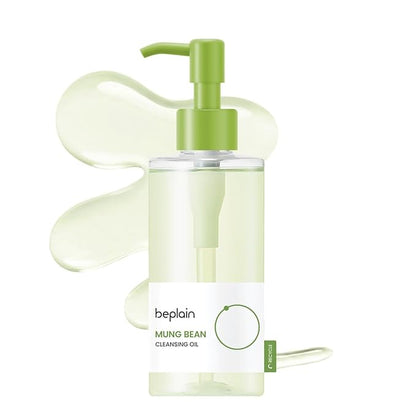 beplain Mung Bean Cleansing Oil(6.76fl.oz/200ml)| Fragrance-Free | Non-Comedogenic Tested| Makeup Blackhead Remover & Deep Pore Cleanser| Suitable for Sensitive Skin| Double Cleansing Korean Skincare