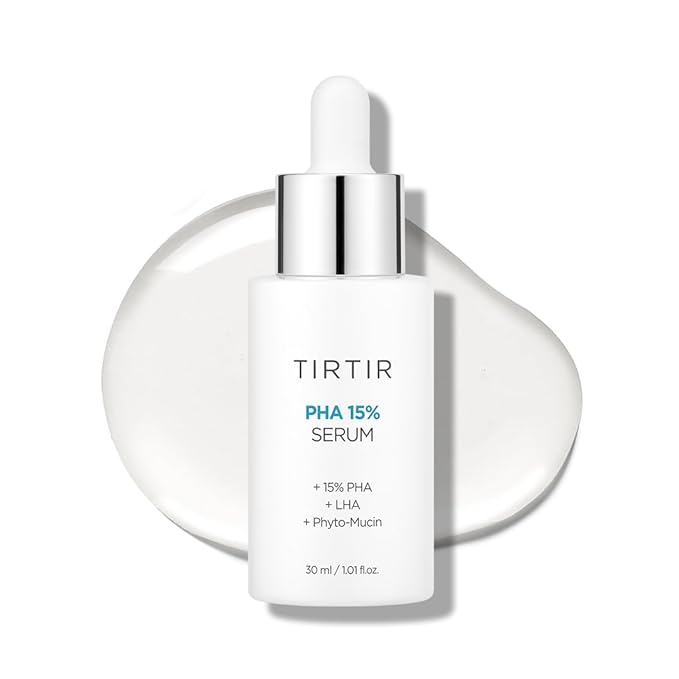 TIRTIR PHA 15% Exfoliating Serum - Hydrating Water Peeling for Smooth, Radiant Skin - Gentle PHA & LHA Formula for Sensitive Skin