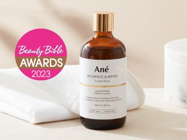 Ané Tranexamic, Aha and Bha Hydrating Acid Toner and Liquid Exfoliant to Clarify, Brighten and Even Skin Tone - Vegan.