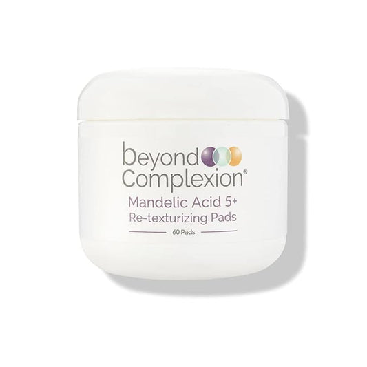 Mandelic Acid 5% Resurfacing Pads for Face with Green Tea, Hops, Aloe Extract and Phytic Acid - Exfoliating Facial Peel Pads for Minimizing the Appearance of Pores (60 PADS)