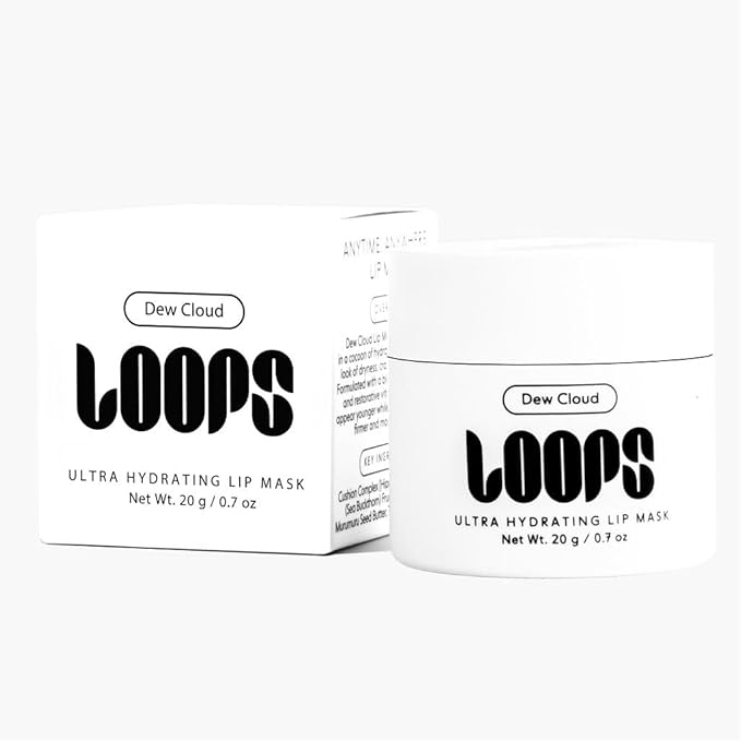 LOOPS Dew Cloud Ultra Hydrating Lip Mask - Nourish, Restore, and Replenish Hydration Beyond the Surface - Lip Balm - Gifts for Women