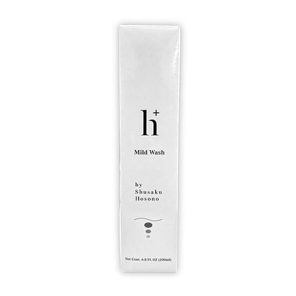 NKG h+ Mild Wash – Gentle Japanese Gel Cleanser for Sensitive Skin – Developed by Japanese Dermatalogist – Fragrance-Free, pH-Balanced Face Wash, 200mL