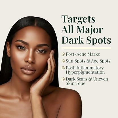 E'Luxxe Advanced Dark Spot Serum – Triple Vitamin C, Tranexamic Acid & Niacinamide with Papaya & Cica - Hyperpigmentation & Dark Scar Treatment for Face & Body, Non-Comedogenic, Fragrance-Free (50ml)