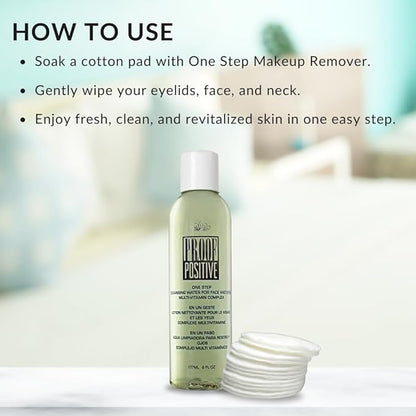 Color Me Beautiful One Step Makeup Remover, Eye Face and Neck Cleansing, Gentle Facial Cleanser and Toner, Hydrating and Moisturizing, 6 fl. oz