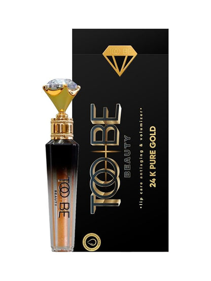 Too Be Beauty Lip Plumper Extreme, Lip Gloss with 24K Pure Gold, Youthful Lip Replenisher, Maximum Plump, Smoother and Extra Strength Lip Plumper, Visibly Volumizing and Anti-Aging Lip Moisturizer 5ml