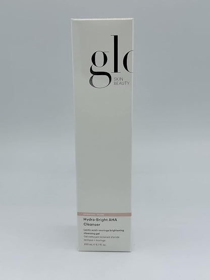 Glo Skin Beauty Hydra-Bright AHA Cleanser | Foaming Gel Cleanser Removes Makeup, Gently Exfoliates, Hydrates and Brightens Skin (6.7 Fl Oz)