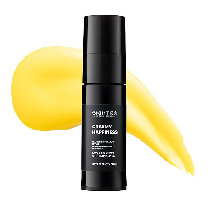 Creamy Happiness - Advanced Retinal Emulsion 0.1% Encapsulated for Stability - Smoothes & Firms – Deep Hydration – 30 ml/Net 1.01 Fl. Oz