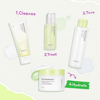 SAM’U Born Panthenol My Recipe Cream Korean Moisturizer with Hyaluronic Acid & Ceramide for Custom Hydration – Duo Face Gel & Cream Texture – Korean Skin Care for All Skin Types (50ml / 1.69 fl oz)