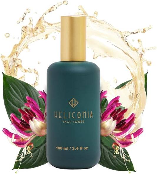 HELICONIA Face Toner – Lightweight Facial Mist with Mango, Honeysuckle & Lotus Flower | Hydrating | Calming & Antioxidant | for All Skin Types | Tropical Skincare | 100 ml