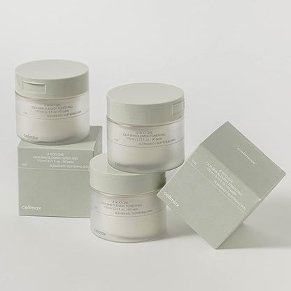 celimax Ji.Woo.Gae Heartleaf BHA Peeling Pad(60 pads) + Ji.Woo.Gae Cica BHA Blemish Toner Pad (60 Pads) Bundle