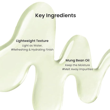 beplain Mung Bean Cleansing Oil(6.76fl.oz/200ml)| Fragrance-Free | Non-Comedogenic Tested| Makeup Blackhead Remover & Deep Pore Cleanser| Suitable for Sensitive Skin| Double Cleansing Korean Skincare