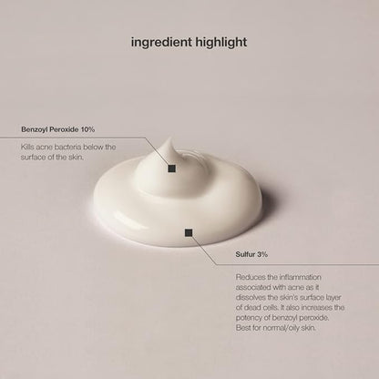 CONTROL CORRECTIVE Clear Med 10% Acne Treatment Lotion, 2.5 Oz - Helps Clear & Control Breakouts, Benzoyl Peroxide, 3% Sulfur To Improve Efficacy And Dry Up Blemishes