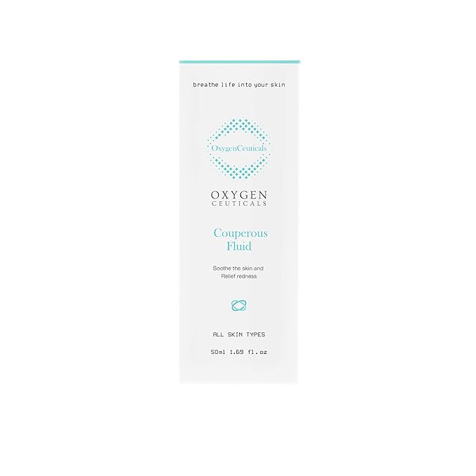 Couperose Fluid – Soothing & Calming Ampoule for Sensitive, Redness-Prone & Troubled Skin, With Hydrolyzed Collagen, Sodium Hyaluronate, Aloe Vera & Rose Water. 1.69 fl.oz (50ml)