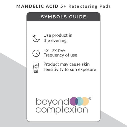 Mandelic Acid 5% Resurfacing Pads for Face with Green Tea, Hops, Aloe Extract and Phytic Acid - Exfoliating Facial Peel Pads for Minimizing the Appearance of Pores (60 PADS)