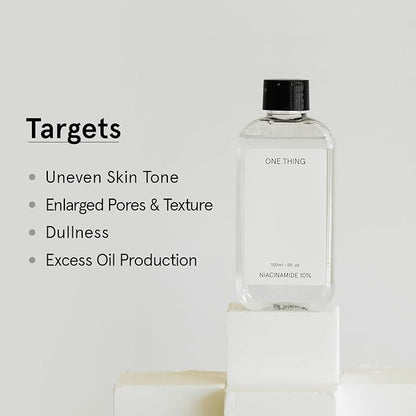 ONE THING Niacinamide 10% Toner 10.14 Fl Oz | Vitamin B3 Hydrating Revitalizing Soothing Facial Daily Essence Dull, Oily Skin | Discoloration, Redness, Acne Scars Relief, Uneven Tone | Korean SkinCare