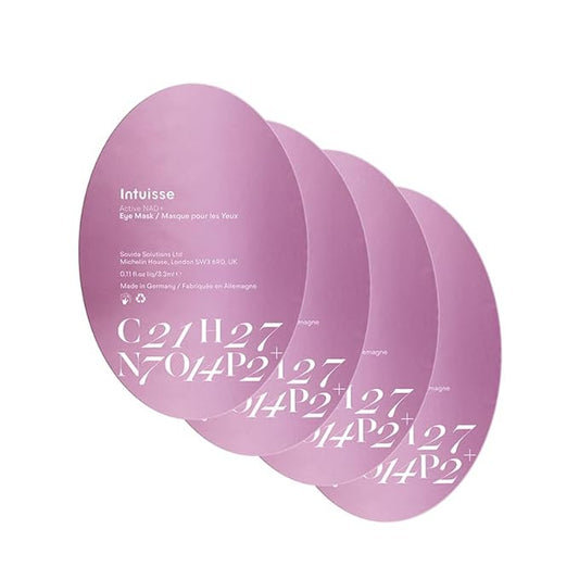 Active NAD+ Collagen Eye Mask - 5% Pharma-Grade NAD+ Advanced Liposomal Formulation - Smoothing & Depuffing Patches - Peptide-Enhanced Undereye Treatment (0.44 fl oz)