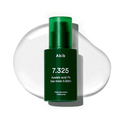 Abib Clear spot serum 7.325 pump with Seamoss Extract, Azelaic Acid, Succinic Acid 1.01 fl oz, 30 mL