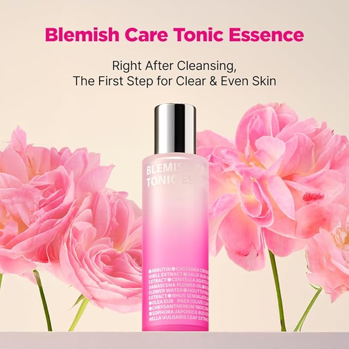 ISOI Blemish Care Toner, Skin-Smoothing Essence & Hydrating Toner for Face, for Sensitive Skin, Lightweight & Refreshing Formula, Korean Skin Care (4.39 fl.oz/130ml)