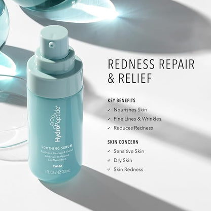 Hydropeptide Soothing Serum, Moisturizing & Anti-Aging Peptide Facial Serum, 1 Ounce