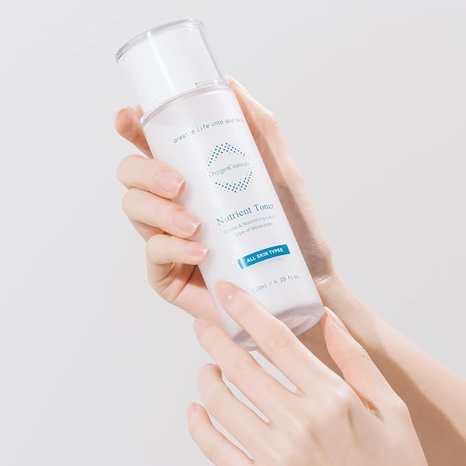 OxygenCeuticals Nutrient Toner – Essence-Type Hydrating Toner for Dry Skin, Deep Moisture & Nourishing Care with Sodium Hyaluronate, Portulaca & Allantoin Extracts. 33.8 fl.oz (1000ml)