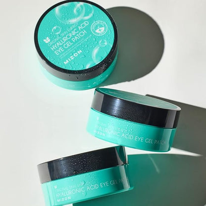 MIZON Triple Hyaluronic Acid Eye Gel Patches – Hydrogel Eye Masks with Seaweed Extract for Deep Hydration, Plumping & Soothing – 60 Pcs Under-Eye Treatment for Dryness & Fine Lines Stocking Stuffers