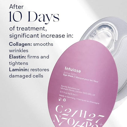 Active NAD+ Collagen Eye Mask - 5% Pharma-Grade NAD+ Advanced Liposomal Formulation - Smoothing & Depuffing Patches - Peptide-Enhanced Undereye Treatment (0.44 fl oz)