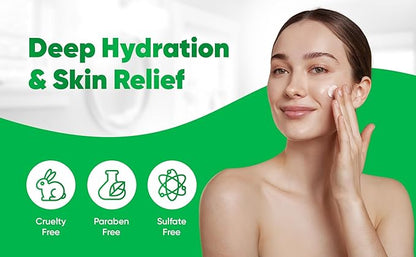 Ultimate Smoothing Facial Cream – Hydrating Anti-Aging Moisturizer for Face with Aloe Vera, Coconut Oil, Cucumber Extracts, Glycolic & Lactic Acid & Vitamin E Nourishing Facial Moisturizer for Women