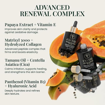 E'Luxxe Advanced Dark Spot Serum – Triple Vitamin C, Tranexamic Acid & Niacinamide with Papaya & Cica - Hyperpigmentation & Dark Scar Treatment for Face & Body, Non-Comedogenic, Fragrance-Free (50ml)