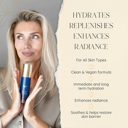 ieró Beauty Lavender, Chamomile & Frankincense Replenishing Facial Mist | Hydrating Toner | Calming, Restorative Hydrolat Essence | Strengthens Skin Barrier & Soothes Redness | Non-Comedogenic, Vegan