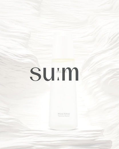 SU:M Micro-Active Toning Water (5.07 fl oz) - Dual-Phase Gentle Exfoliating Toner with Low-Irritation, Improved Skin Texture & Boost Vitality, Korean Skin Care. PHA, Biopeptide.