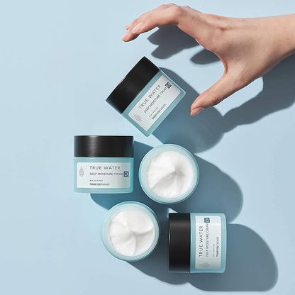 THANKYOU FARMER True Water Deep Moisture Cream EX - Hyaluronic Acid Moisturizer, Ceramide, Panthenol, Dermatologist Tested Korean Moisturizer for Face, Fragrance-free, 2.81 Fl Oz (80ml)