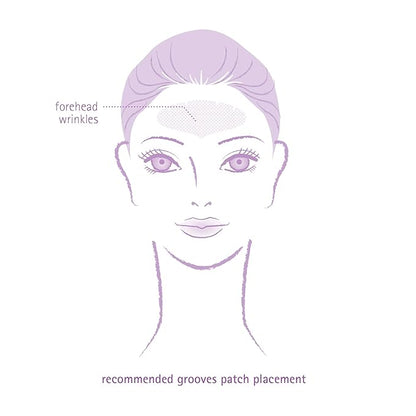 Toute Nuit Wrinkle Patches – Grooves – Face Tape for Maximum Forehead Coverage – Hypoallergenic Anti Wrinkle Patches – 20 Count, Made in USA (Pack of 2)