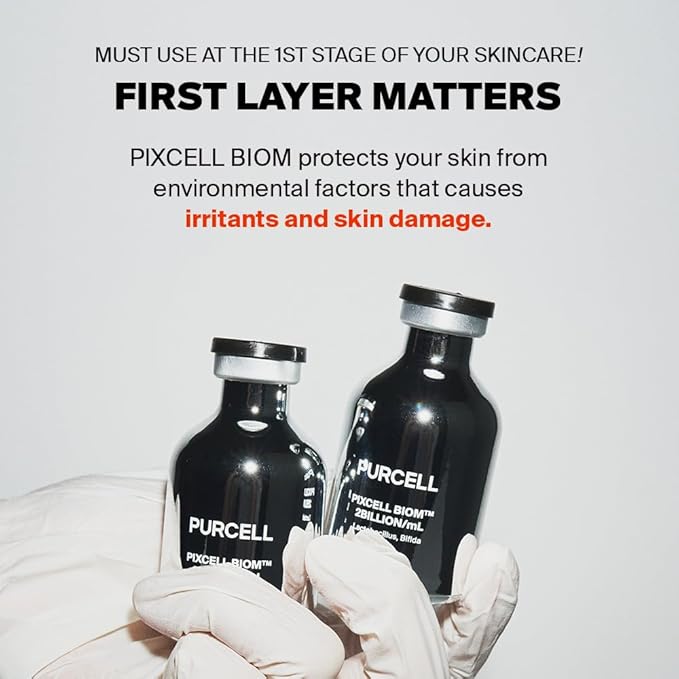 Pixcell Biom 2B/mL - Restores Skin Barrier with Bifida, Lactobacillus Ferment Lysate, Korean Probiotic Drops for acne prone skin and sensitive skin (30ml, 1.01 Fl Oz.)