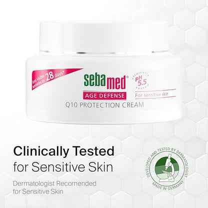 SEBAMED Face Cream Q10 Age Defense Protection Cream, Anti Aging Facial Moisterizer, 1.69 Fluid Ounce