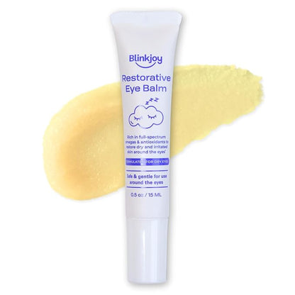 Restorative Under Eye Balm - Optometrist & Dermatologist Recommended - Anti-Aging with Moisturizing Omegas - Reduces Dryness & Smooths Fine Lines - All Natural, Fragrance-Free, Non-Comedogenic