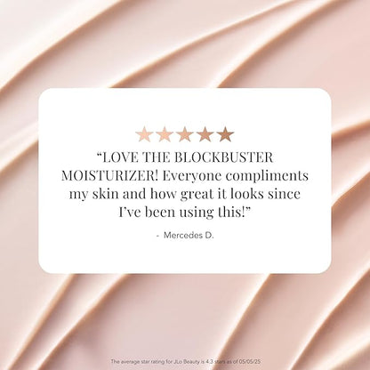 JLO BEAUTY Hydrating Face Moisturizer Cream, Hyaluronic Acid & Peptide Infused Skin Care, Moisturizer Face Cream for Women, Day & Night Formula to Visibly Smooth Fine Lines, That Blockbuster, 1.7 Oz