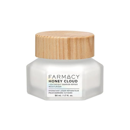 Farmacy Honey Cloud Lightweight Face Moisturizer - Hydrating Face Lotion Infused with Hyaluronic Acid, Peptides & Chamomile - Daily Facial Moisturizer for Oily, Sensitive, or Combination Skin (50ml)