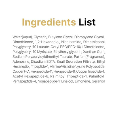 Farmstay Black Snail & Peptide9 Perfect Ampoule, Korean Snail Mucin Serum for Elastic & Glow Skin, Boosting Radiance & Repairing Skin Barrier Serum, for Women & Men, Korean Skin Care, 1.18 Fl. Oz.