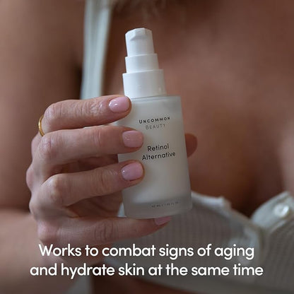 Uncommon Beauty Retinol Alternative with Bakuchiol - Reduces the Look Of Wrinkles - All Skin Types, Vegan, Cruelty Free, 1.35 Fl OZ