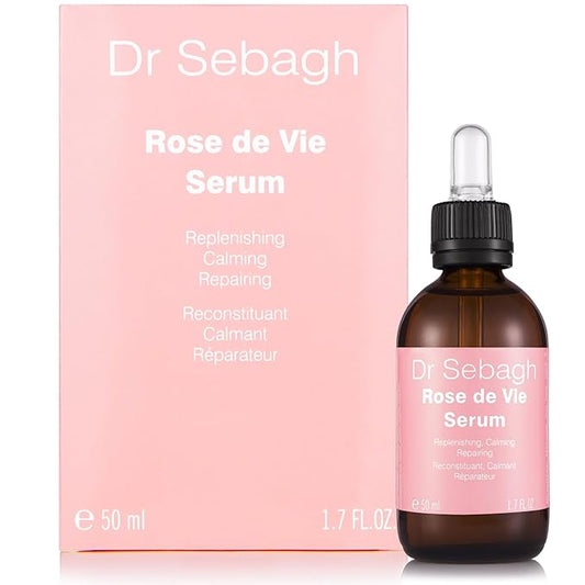 Dr Sebagh Rose de Vie Serum - 1.7 fl oz - Award-Winning Nourishing Anti-Aging Formula - Use with Dry, Mature, or Sensitive Skin - Designed to Soothe Redness & Irritation - Regenerating & Invigorating