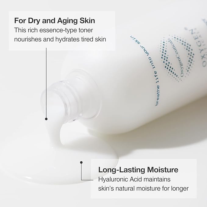 OxygenCeuticals Nutrient Toner – Essence-Type Hydrating Toner for Dry Skin, Deep Moisture & Nourishing Care with Sodium Hyaluronate, Portulaca & Allantoin Extracts. 33.8 fl.oz (1000ml)