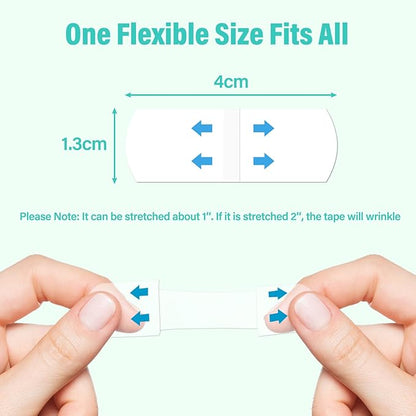 Face Lift Tape Invisible, Facelift Tape for Face, Neck Strips Lift Turkey Neck, Skin Lifting Tapes V Edge Patches for Wrinkle, Jowl, Eye, Double Chin, Loose Sagging Skin (1 Count (Pack of 280))