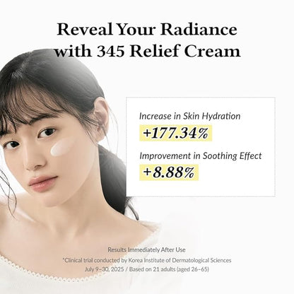 Dr.Althea 345 Relief Cream | Moisturizer for Soothing Recovery and Blemish Care with PDRN & Niacinamide | Korean Vegan Skin Care for All Skin Types, 1.69 Fl Oz (Ver.2 - Pack of 1)
